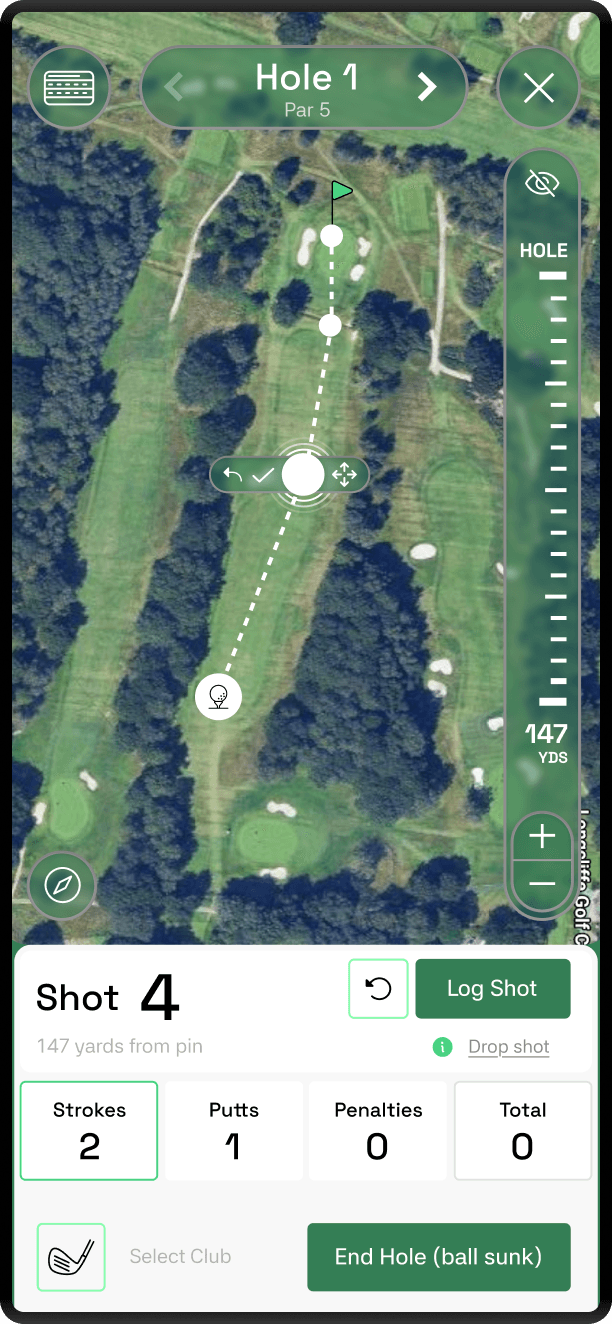 GPS shot tracking. Zero hardware.